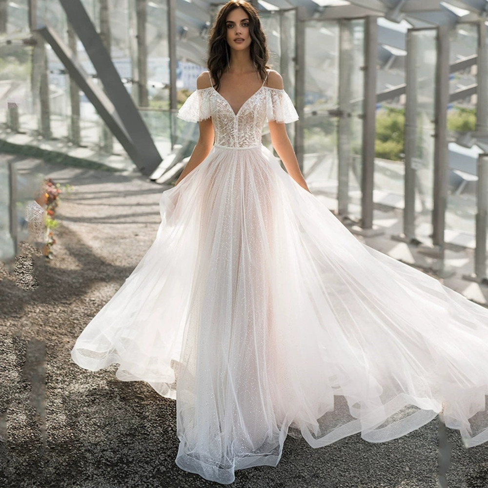 ZARA Spring Plus Size Wedding Lace Dress Floor Length Slimming